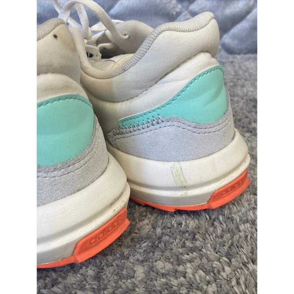 Adidas Shoes Women's 9 Running White Pink And‎ Teal Athletic #124343513